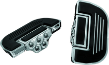 Load image into Gallery viewer, Kuryakyn Premium Ribbed Floorboards Without Adapter Chrome - Main Product View