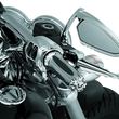Load image into Gallery viewer, Kuryakyn Premium Zombie Grips With Throttle Boss Dual Cable Chrome - Side View