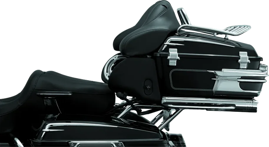 Kuryakyn Quick Adjust Relocator For Tour Pak 97-13 Touring Models Chrome - Back View