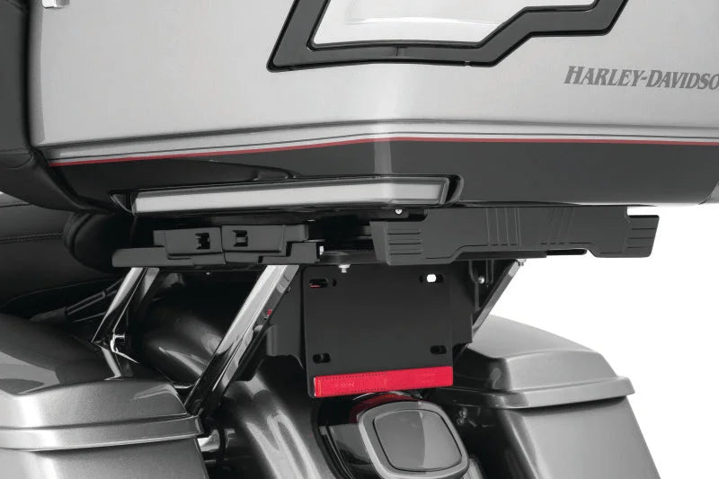Kuryakyn Quick Adjust Tour-Pak Relocator 14-Up Touring Black - Side View