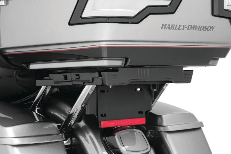 Kuryakyn Quick Adjust Tour-Pak Relocator 14-Up Touring Black - Detail View