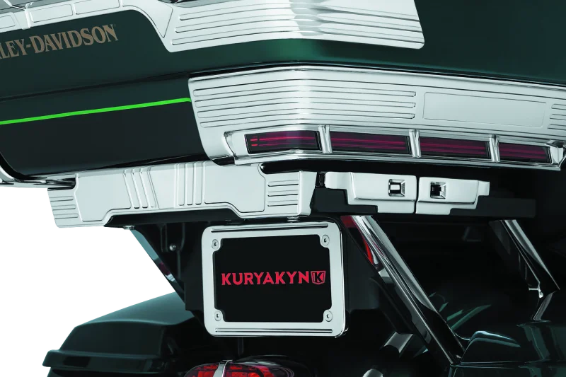 Kuryakyn Quick Adjust Tour-Pak Relocator 14-Up Touring Chrome - Side View