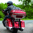 Load image into Gallery viewer, Kuryakyn Quick Adjust Tour-Pak Relocator 14-Up Touring Chrome - Back View