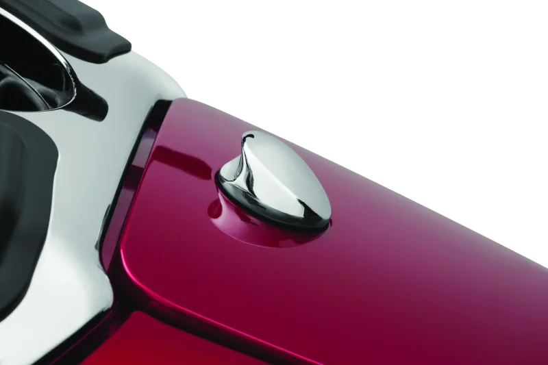 Kuryakyn Quick Release Fuel Door Knob Chrome - Side View