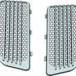 Load image into Gallery viewer, Kuryakyn Radiator Grills For Twin Cooled Models Chrome &amp; Black (Pair) - Main Product View