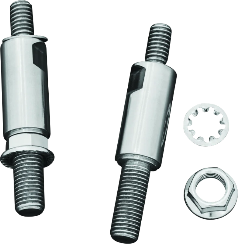 Kuryakyn Raised Mirror Adaptors Metric Models (Excluding Yamaha) Chrome - Main Product View