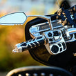 Load image into Gallery viewer, Kuryakyn Raised Mirror Adaptors Metric Models (Excluding Yamaha) Chrome - Side View