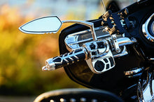 Load image into Gallery viewer, Kuryakyn Raised Mirror Adaptors Metric Models (Excluding Yamaha) Chrome - Side View