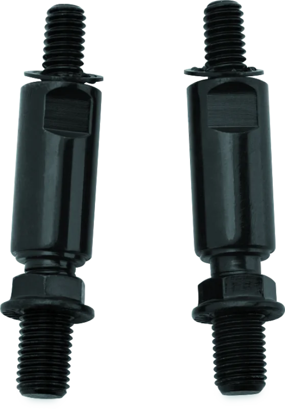 Kuryakyn Raised Mirror Mnt Adapters Gloss Black - Main Product View