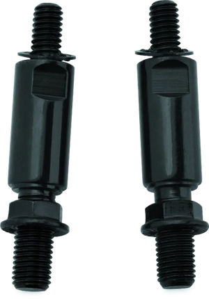 Kuryakyn Raised Mirror Mnt Adapters Gloss Black - Main Product View