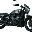 Load image into Gallery viewer, Kuryakyn Raised Mirror Mnt Adapters Gloss Black - Side View