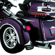 Load image into Gallery viewer, Kuryakyn Rear Bumper Accents For Trikes Chrome - Side View