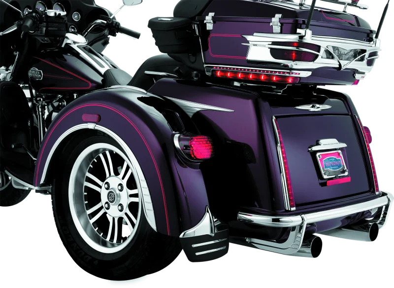 Kuryakyn Rear Bumper Accents For Trikes Chrome - Side View