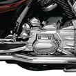 Load image into Gallery viewer, Kuryakyn Rear Cylinder Base Cover For 02-06 Touring Models Chrome - Side View