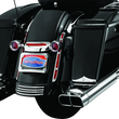 Load image into Gallery viewer, Kuryakyn Rear Fender Accents FLHX &amp; FLTR Models Chrome - Back View