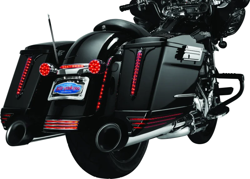 Kuryakyn Rear Fender Accents FLHX & FLTR Models Chrome - Additional View 7