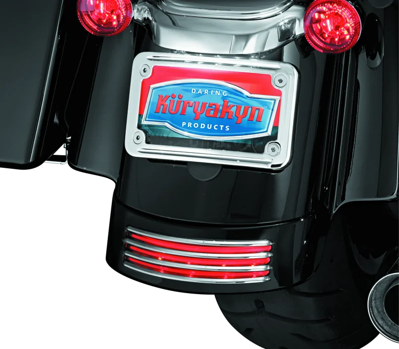 Kuryakyn Rear Fender Accents FLHX & FLTR Models Chrome - Additional View 10