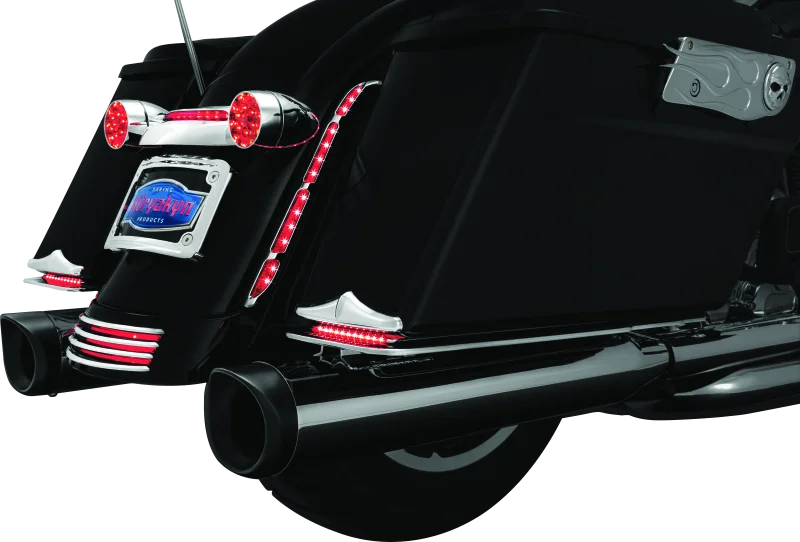 Kuryakyn Rear Fender Accents FLHX & FLTR Models Chrome - Additional View 13
