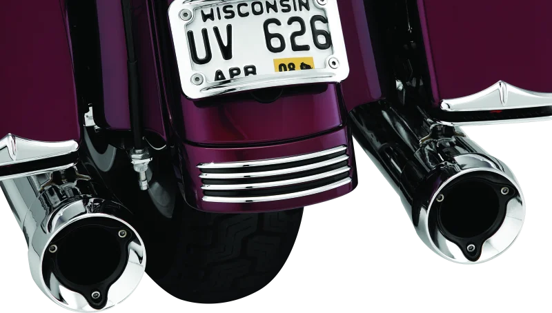 Kuryakyn Rear Fender Accents FLHX & FLTR Models Chrome - Additional View 14