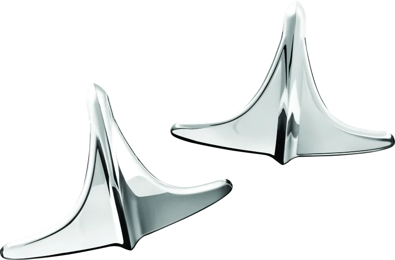 Kuryakyn Rear Fender Accents, Leading Edge, Chrome - Main Product View