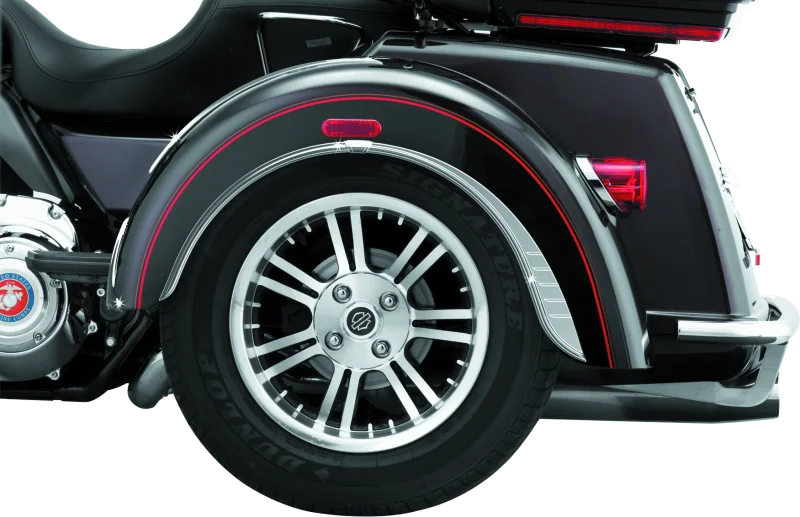 Kuryakyn Rear Fender Flares For Trikes Chrome - Side View