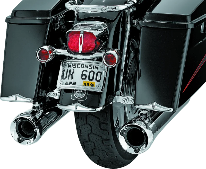 Kuryakyn Rear Fender Or Saddlebag Accent Tips Chrome (Pair) - Side View