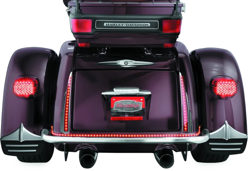 Kuryakyn Rear Light Bars For Trikes Chrome - Side View