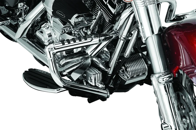 Kuryakyn Rear Master Cylinder Cover 08-Up Touring Models Chrome - Side View