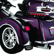 Load image into Gallery viewer, Kuryakyn Rear Mud Flaps For Trikes Chrome - Back View