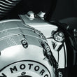 Load image into Gallery viewer, Kuryakyn Rear Oil Panel Accent Chrome Indian - Back View