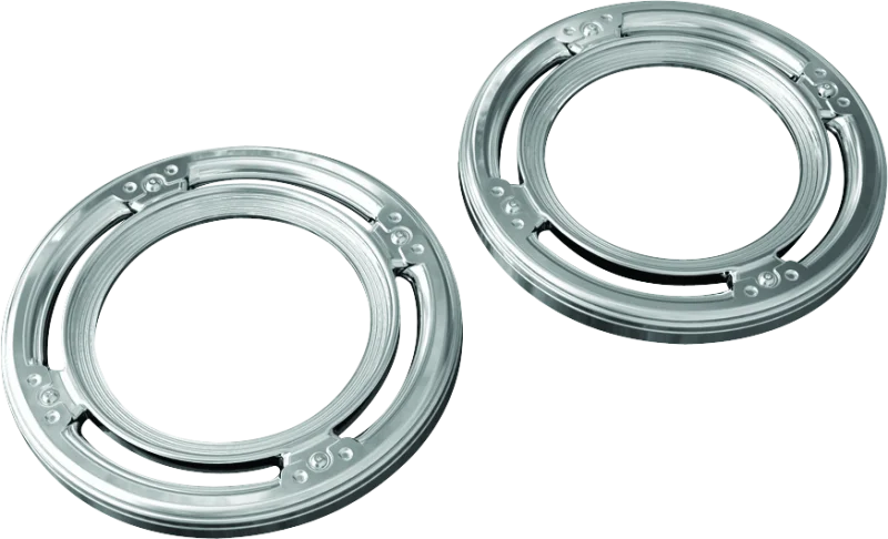 Kuryakyn Rear Speaker Accents For Harley-Davidson Chrome - Main Product View
