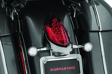 Load image into Gallery viewer, Kuryakyn Rear Turn Signal &amp; License Plate Mount Indian Chrome - Side View
