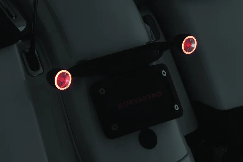 Kuryakyn Rear Turn Signal Mount Black - Side View