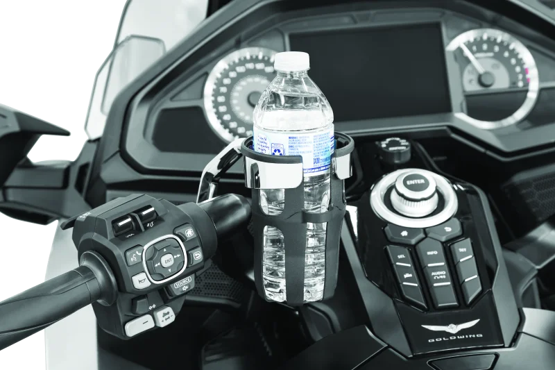 Kuryakyn Reflex Drink Handlebar Honda Goldwing DCT Left Side Mount Chrome - Detail View