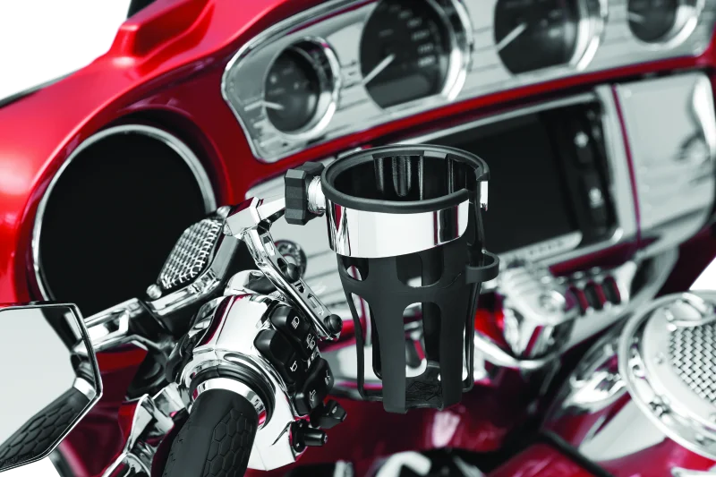 Kuryakyn Reflex Drink Holder-Perch Mount Chrome - Side View