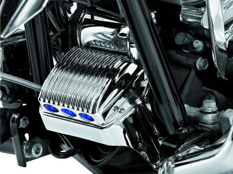 Kuryakyn Regulator Cover 97-11 Touring Chrome - Side View