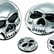Load image into Gallery viewer, Kuryakyn Replacement Components Zombie Medallions 1in Diameter Chrome