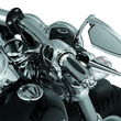 Load image into Gallery viewer, Kuryakyn Replacement Zombie Grip Emblems With Throttle Boss Chrome - Side View