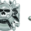 Load image into Gallery viewer, Kuryakyn Replacement Zombie Grip Emblems Without Throttle Boss Chrome