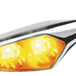 Load image into Gallery viewer, Kuryakyn Rhombus Amber Front Right/ Left Rear Chrome