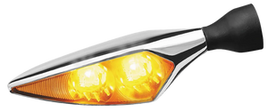 Kuryakyn Rhombus Amber Front Right/ Left Rear Chrome