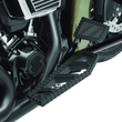 Load image into Gallery viewer, Kuryakyn Riot Brake Pedal Pad FL Models Satin Black - Back View