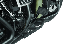 Load image into Gallery viewer, Kuryakyn Riot Brake Pedal Pad FL Models Satin Black - Back View