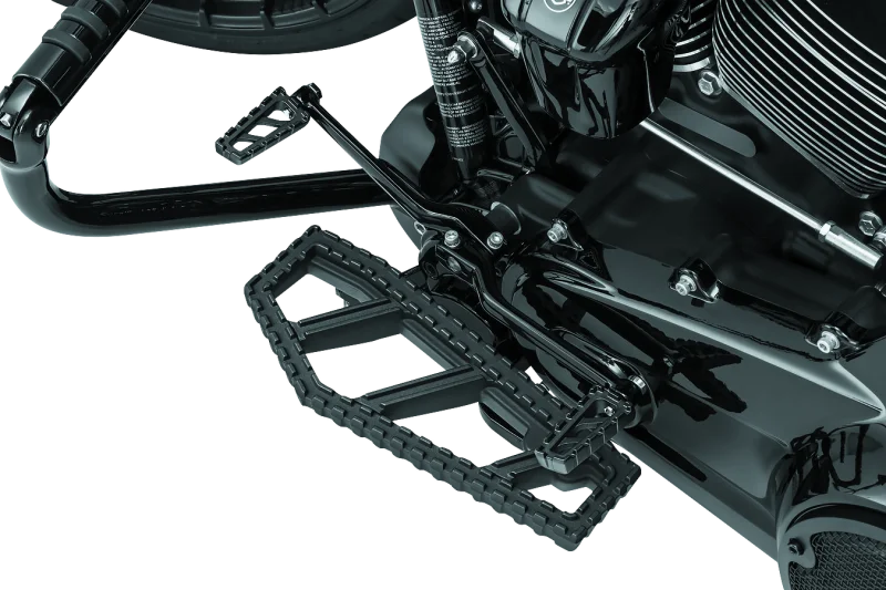 Kuryakyn Riot Floorboards Satin Black - Side View