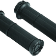 Load image into Gallery viewer, Kuryakyn Riot Grips Dual Cable Satin Black - Main Product View
