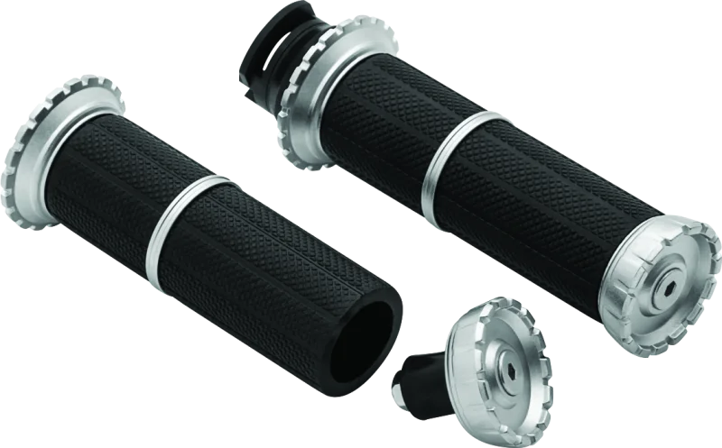 Kuryakyn Riot Grips Scout Silver - Main Product View