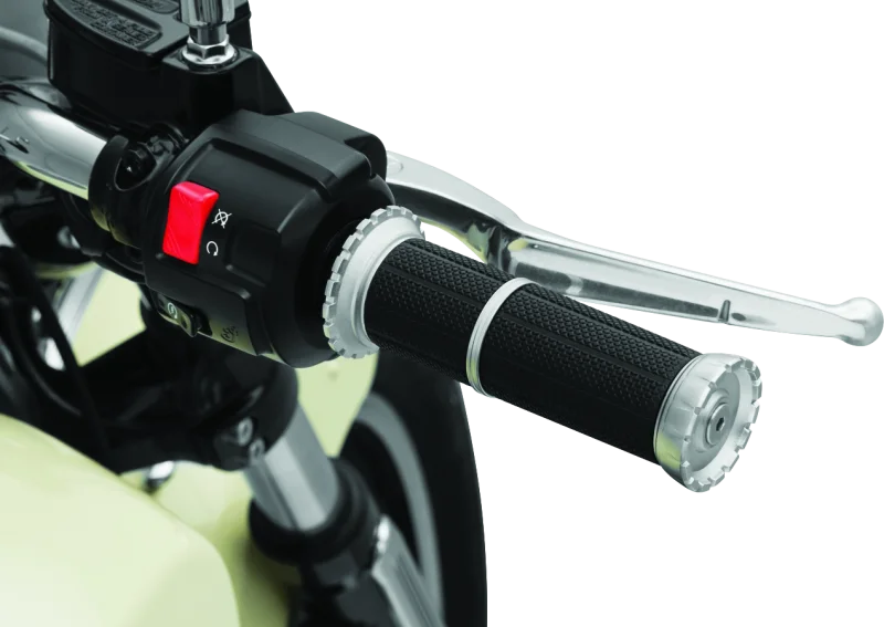 Kuryakyn Riot Grips Scout Silver - Side View