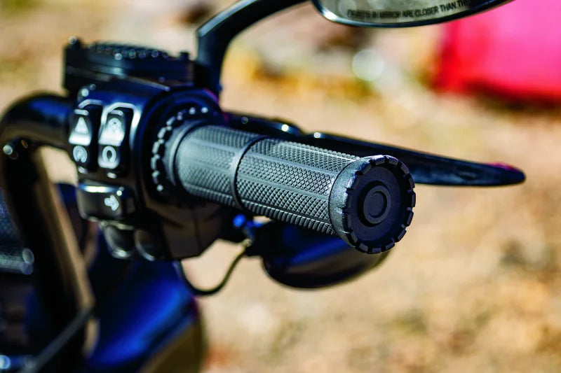 Kuryakyn Riot Grips Throttle-By-Wire Satin Black - Side View