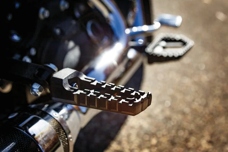 Kuryakyn Riot Pegs Without Adaptor Satin Black - Side View