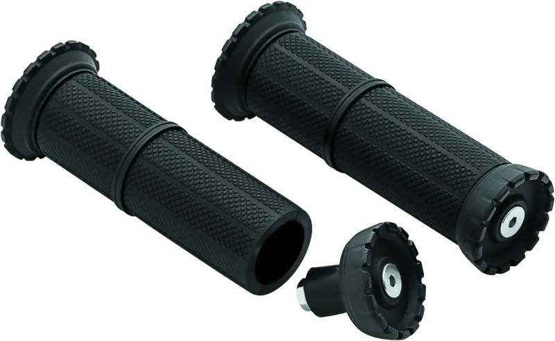 Kuryakyn Riot Universal Grips 7/8in Satin Black